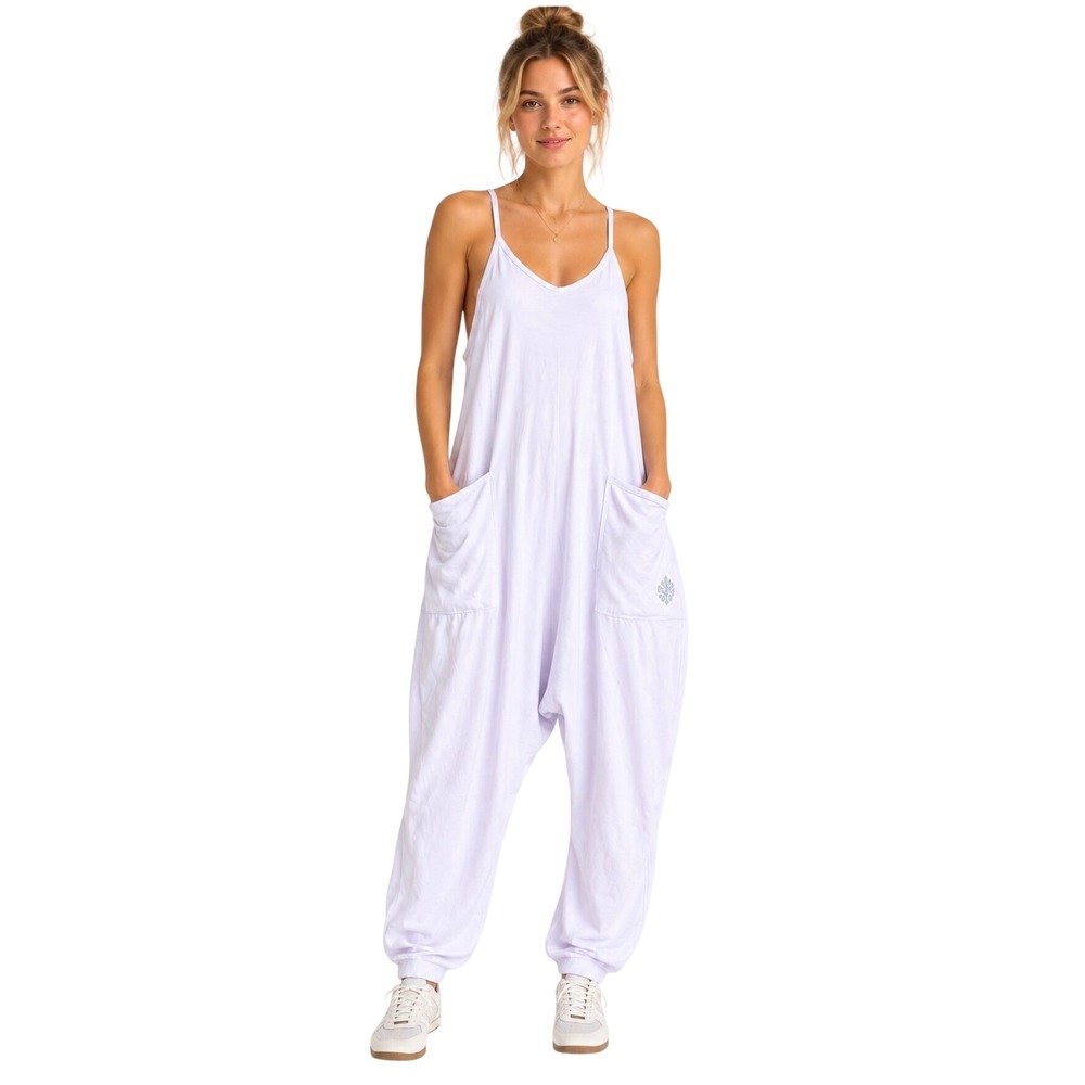 FP Movement Free People Hot Shot Jumpsuit Lavender Purple S Sleeveless Small